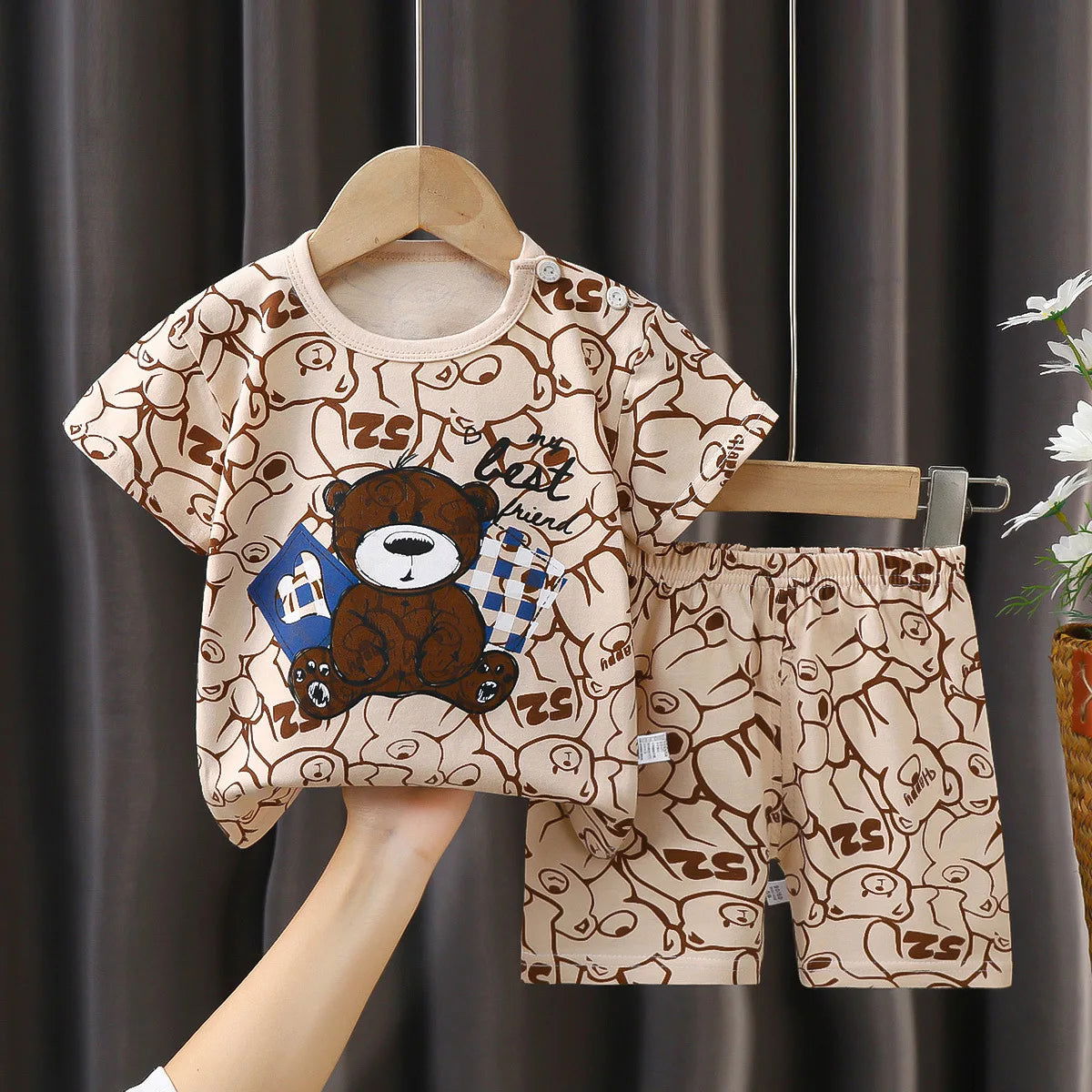Disney Mickey Donald Duck Baby Clothing Girls Boys Cotton Suit for Children Two Clothes Sets for Babies Newborn Baby Clothes - Slobuy