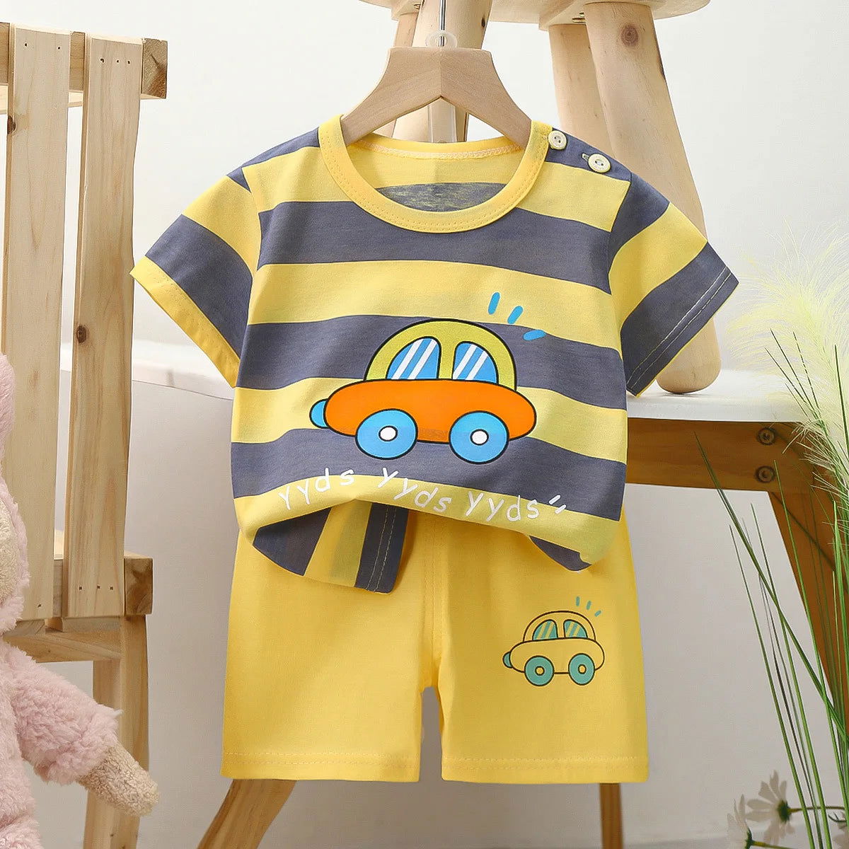 Disney Mickey Donald Duck Baby Clothing Girls Boys Cotton Suit for Children Two Clothes Sets for Babies Newborn Baby Clothes - Slobuy