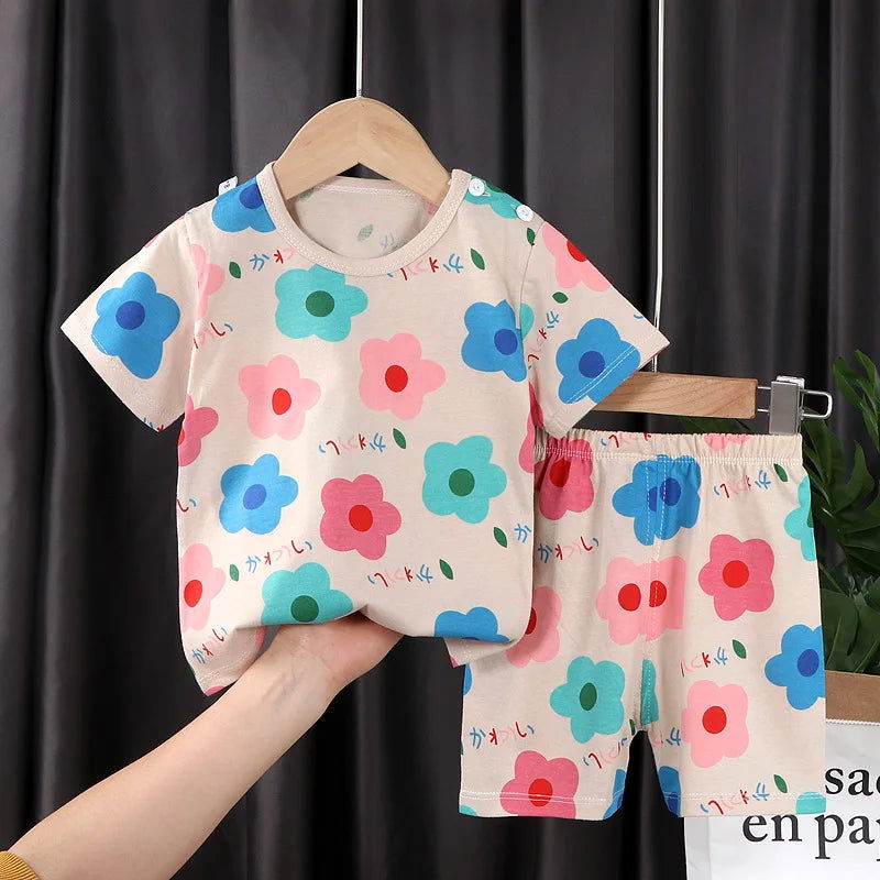 Disney Mickey Donald Duck Baby Clothing Girls Boys Cotton Suit for Children Two Clothes Sets for Babies Newborn Baby Clothes - Slobuy