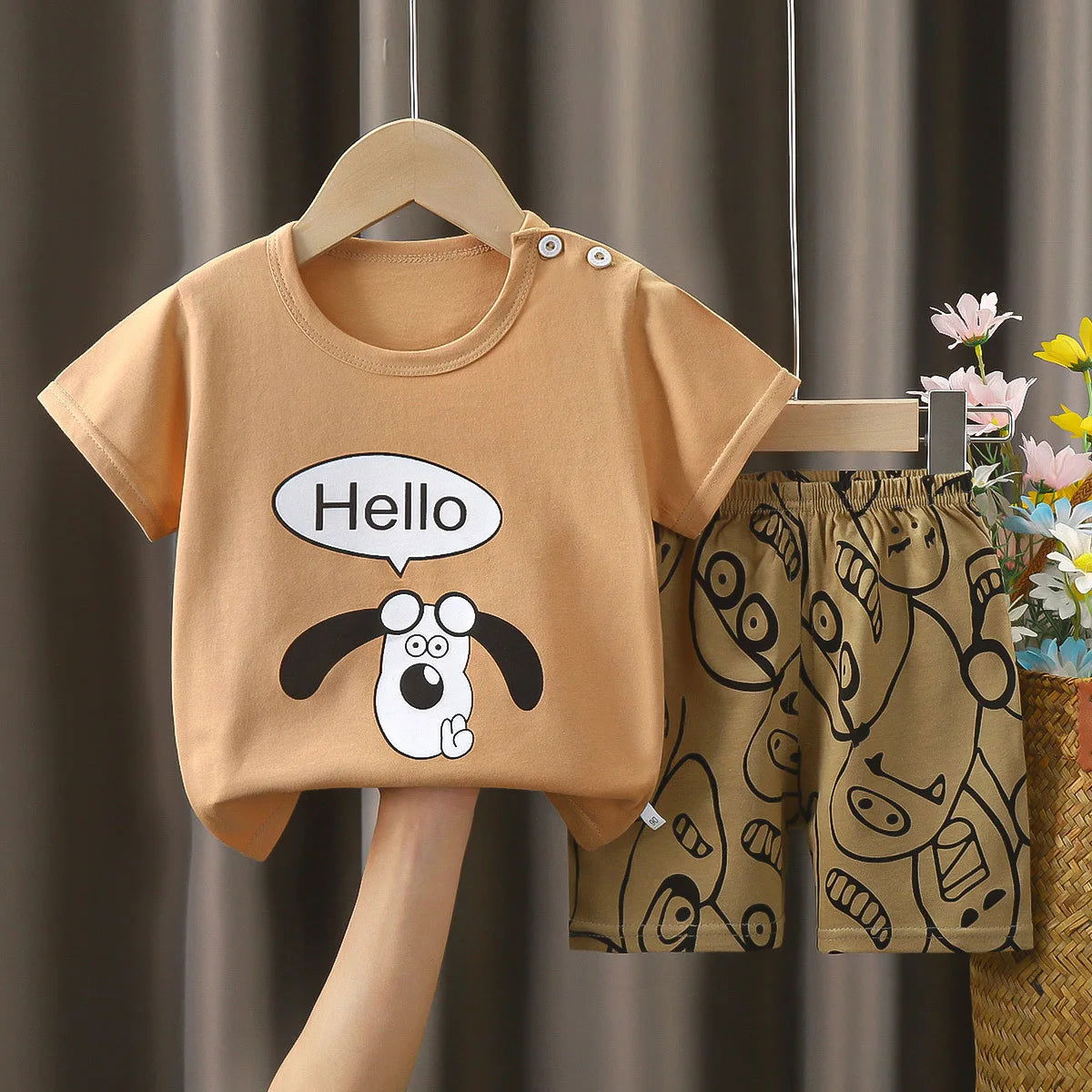 Disney Mickey Donald Duck Baby Clothing Girls Boys Cotton Suit for Children Two Clothes Sets for Babies Newborn Baby Clothes - Slobuy