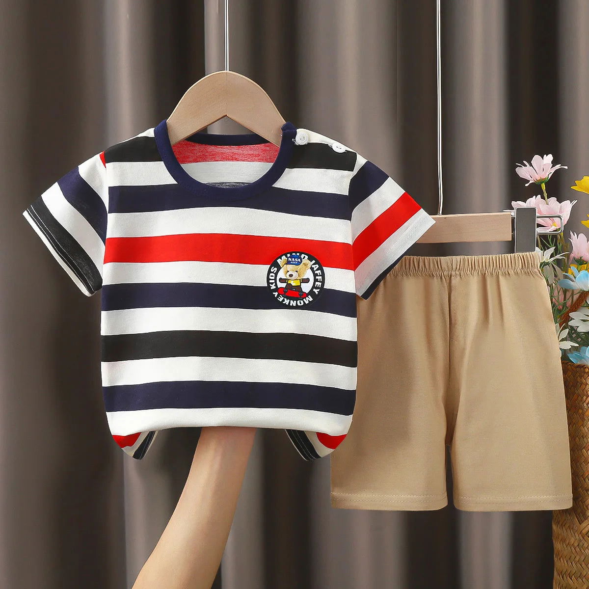 Disney Mickey Donald Duck Baby Clothing Girls Boys Cotton Suit for Children Two Clothes Sets for Babies Newborn Baby Clothes - Slobuy
