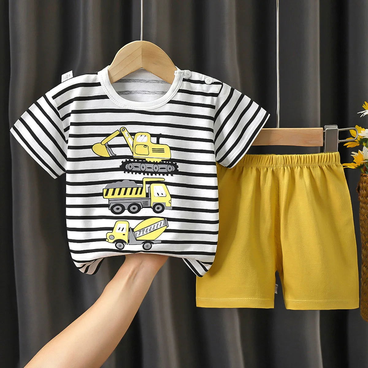 Disney Mickey Donald Duck Baby Clothing Girls Boys Cotton Suit for Children Two Clothes Sets for Babies Newborn Baby Clothes - Slobuy