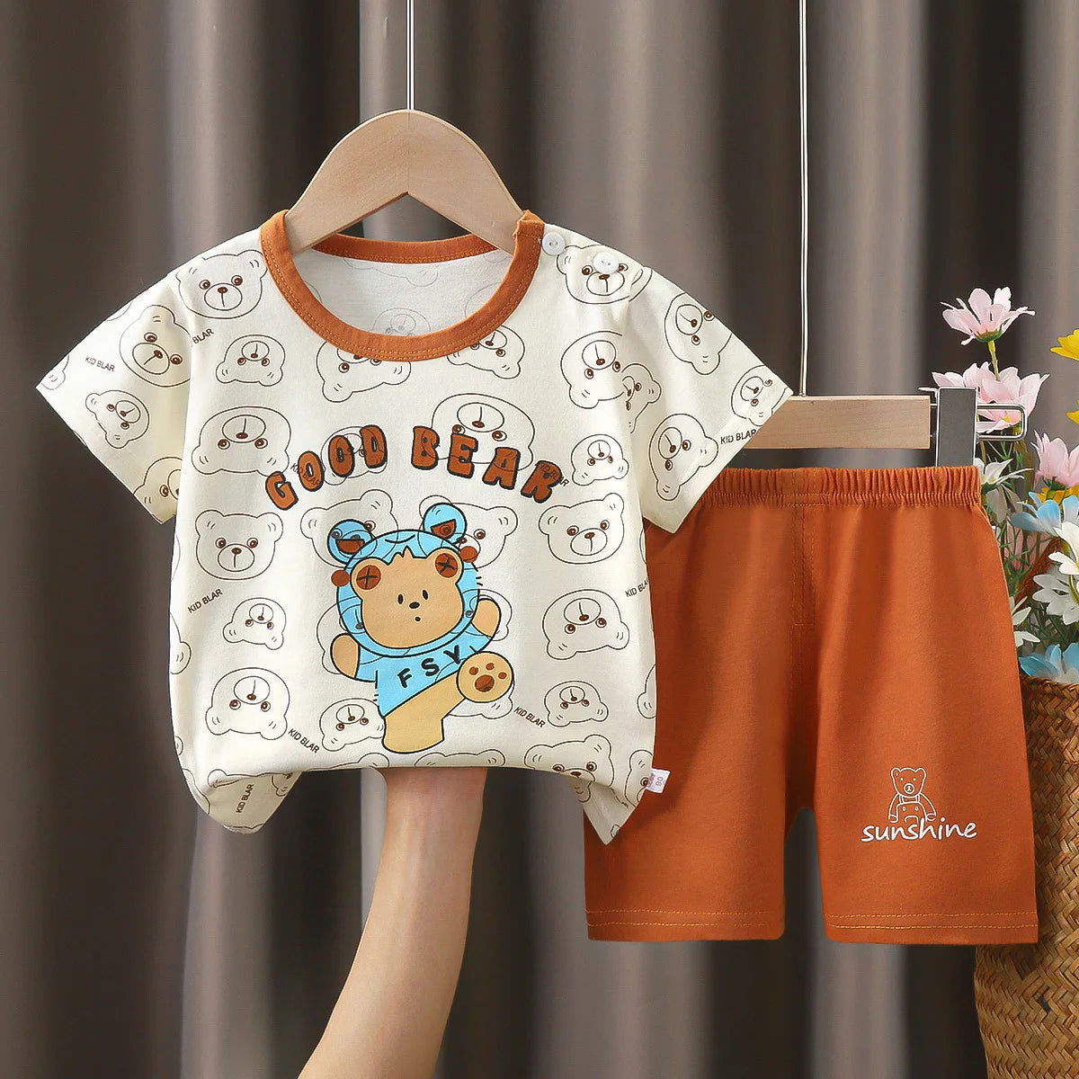Disney Mickey Donald Duck Baby Clothing Girls Boys Cotton Suit for Children Two Clothes Sets for Babies Newborn Baby Clothes - Slobuy