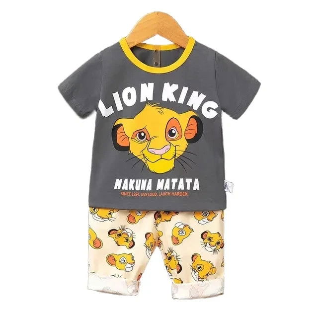 Disney Mickey Donald Duck Baby Clothing Girls Boys Cotton Suit for Children Two Clothes Sets for Babies Newborn Baby Clothes - Slobuy