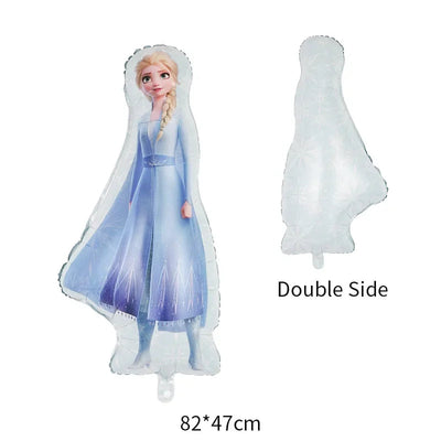 Disney Standing Pose Princess Elsa Anna Snowflake Magic Mirror New "Frozen" Aluminum Film Balloon Birthday Party Decoration - Slobuy