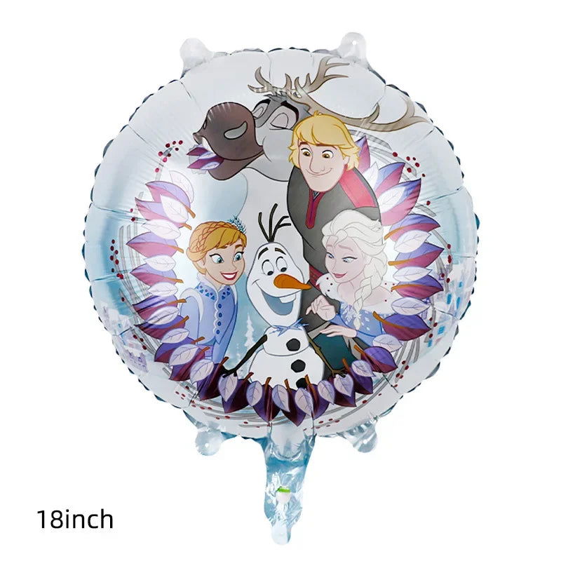 Disney Standing Pose Princess Elsa Anna Snowflake Magic Mirror New "Frozen" Aluminum Film Balloon Birthday Party Decoration - Slobuy