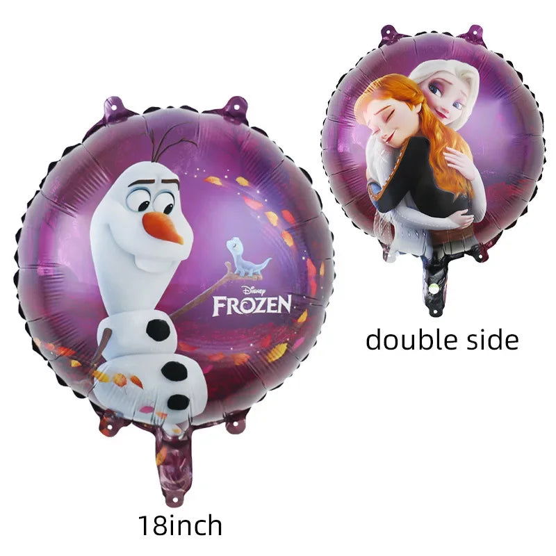 Disney Standing Pose Princess Elsa Anna Snowflake Magic Mirror New "Frozen" Aluminum Film Balloon Birthday Party Decoration - Slobuy