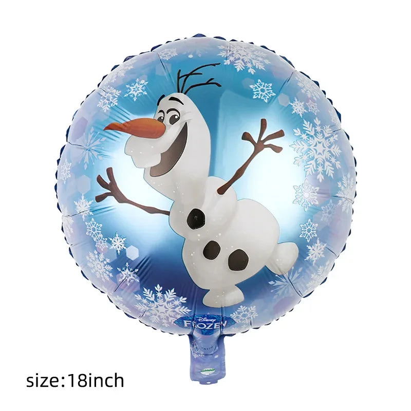 Disney Standing Pose Princess Elsa Anna Snowflake Magic Mirror New "Frozen" Aluminum Film Balloon Birthday Party Decoration - Slobuy