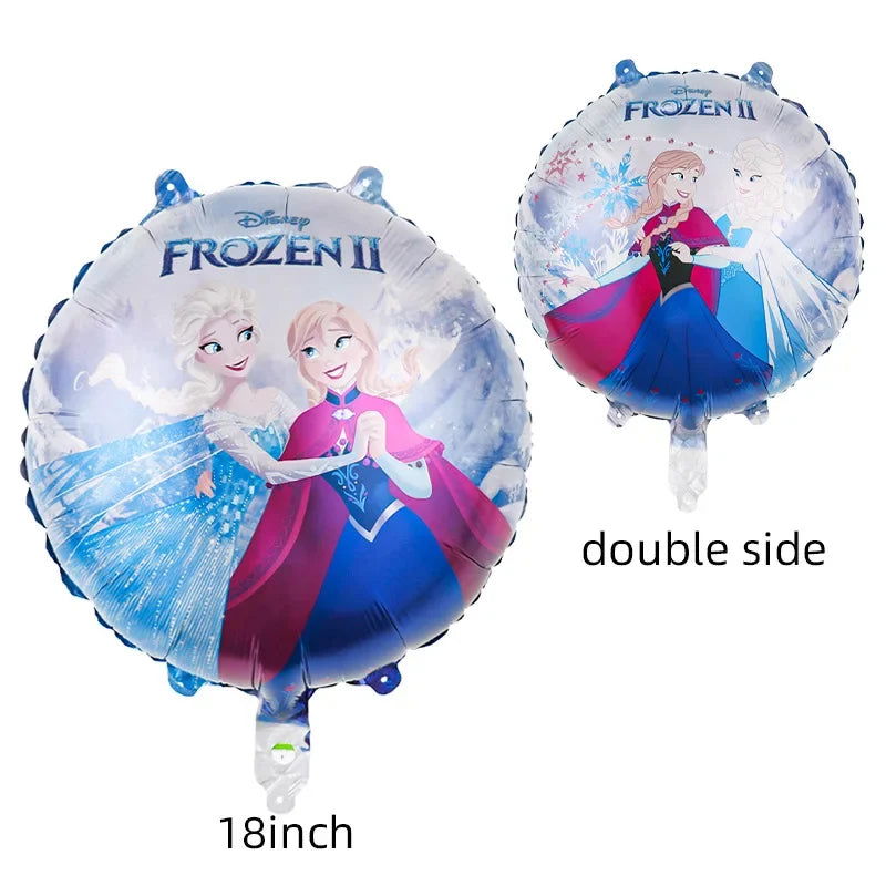 Disney Standing Pose Princess Elsa Anna Snowflake Magic Mirror New "Frozen" Aluminum Film Balloon Birthday Party Decoration - Slobuy