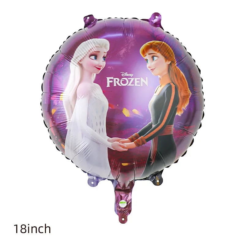 Disney Standing Pose Princess Elsa Anna Snowflake Magic Mirror New "Frozen" Aluminum Film Balloon Birthday Party Decoration - Slobuy