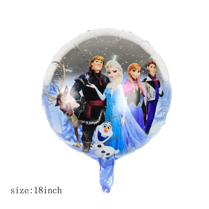 Disney Standing Pose Princess Elsa Anna Snowflake Magic Mirror New "Frozen" Aluminum Film Balloon Birthday Party Decoration - Slobuy