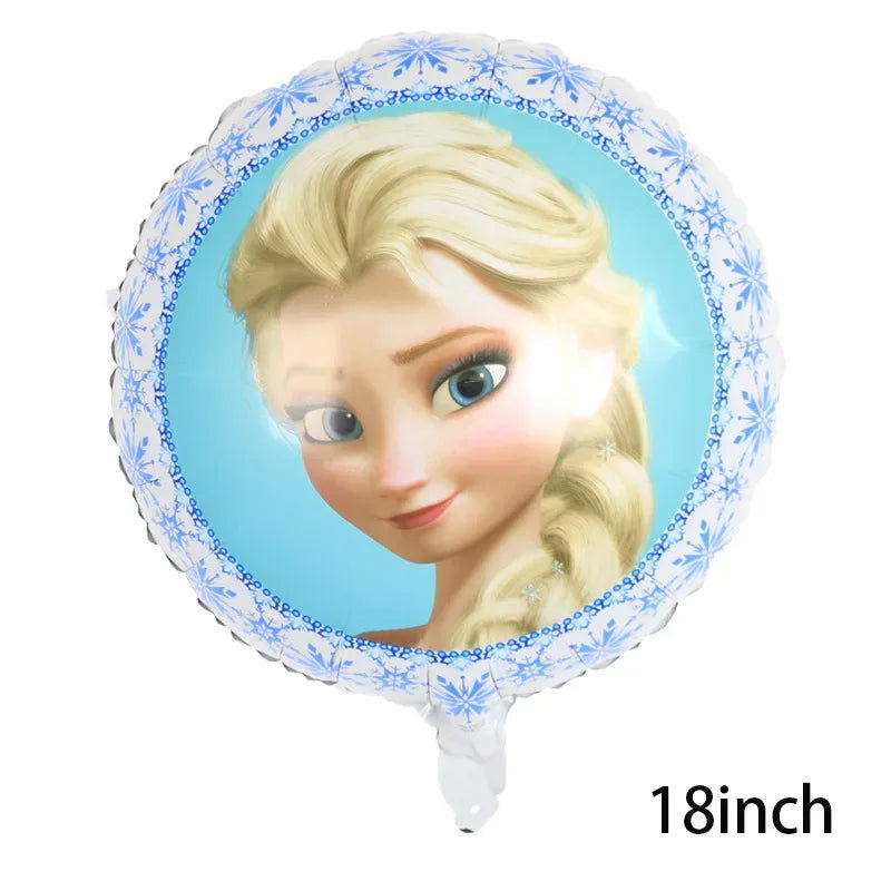 Disney Standing Pose Princess Elsa Anna Snowflake Magic Mirror New "Frozen" Aluminum Film Balloon Birthday Party Decoration - Slobuy
