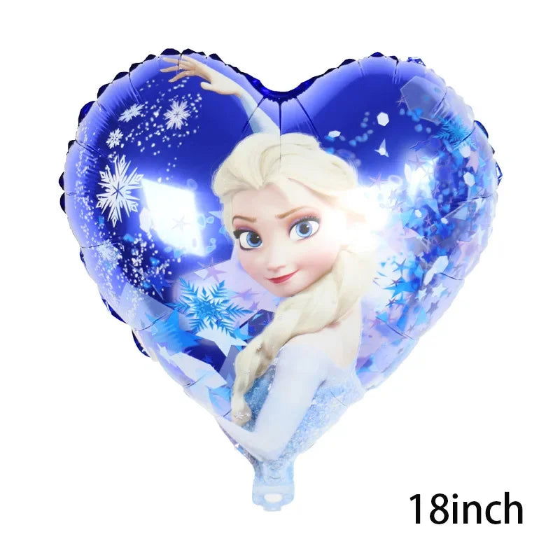 Disney Standing Pose Princess Elsa Anna Snowflake Magic Mirror New "Frozen" Aluminum Film Balloon Birthday Party Decoration - Slobuy