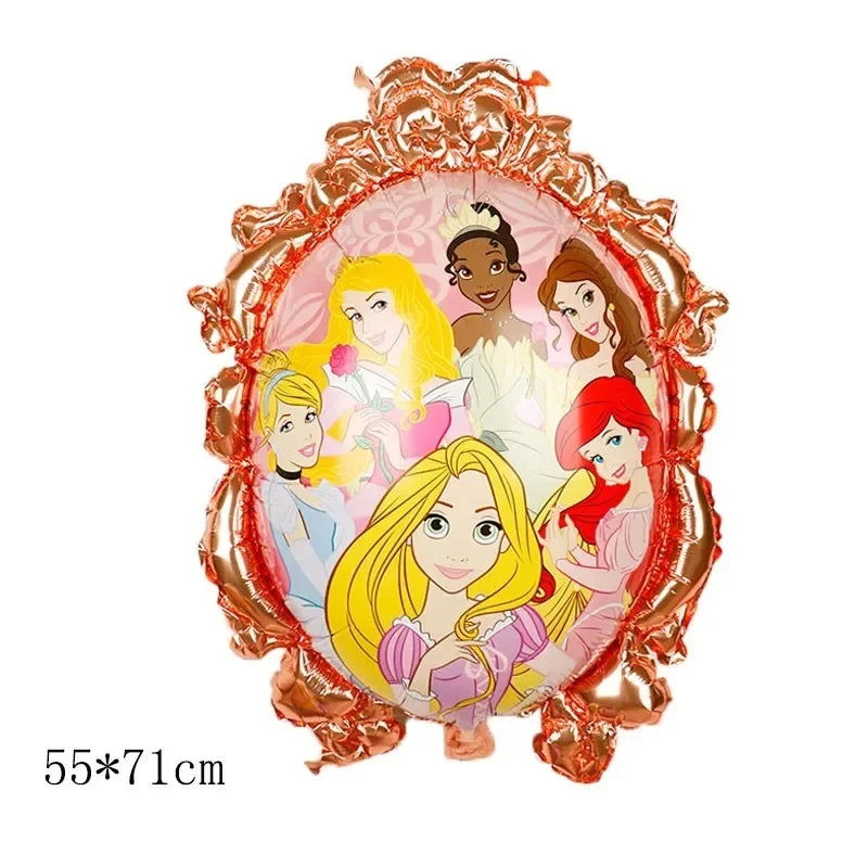 Disney Standing Pose Princess Elsa Anna Snowflake Magic Mirror New "Frozen" Aluminum Film Balloon Birthday Party Decoration - Slobuy