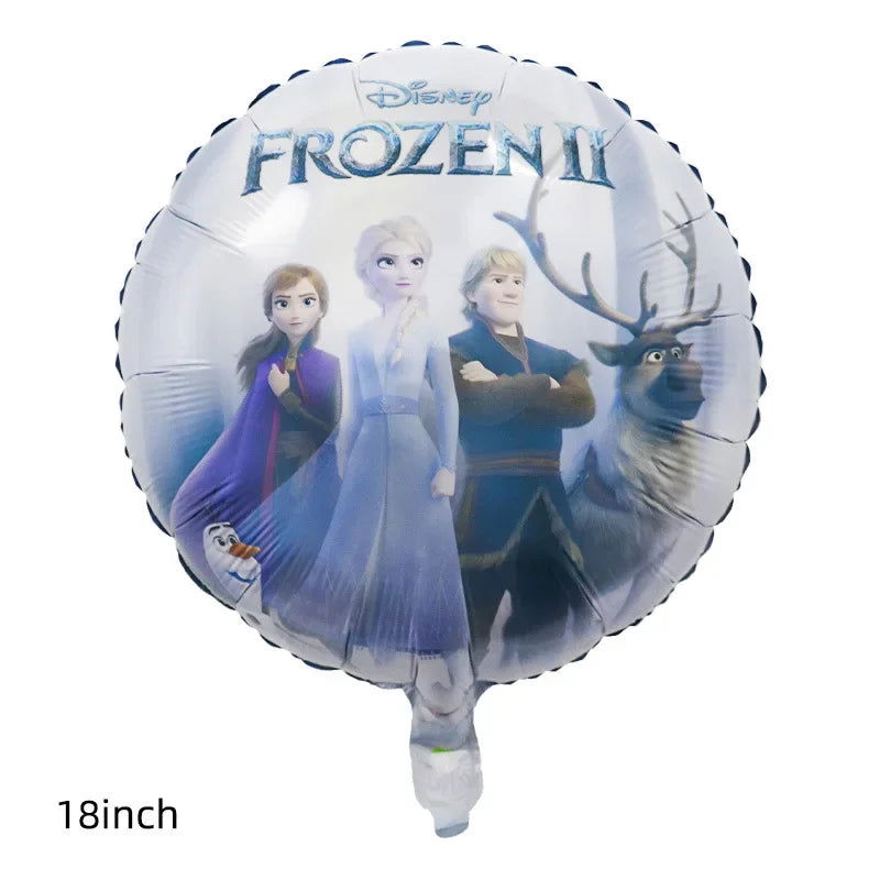 Disney Standing Pose Princess Elsa Anna Snowflake Magic Mirror New "Frozen" Aluminum Film Balloon Birthday Party Decoration - Slobuy