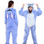 Disney Stitch Costumes Women Stitch Cosplay Jumpsuit for Adults Cute Hooded Pajamas Onesie Halloween Costumes Women Men - Slobuy