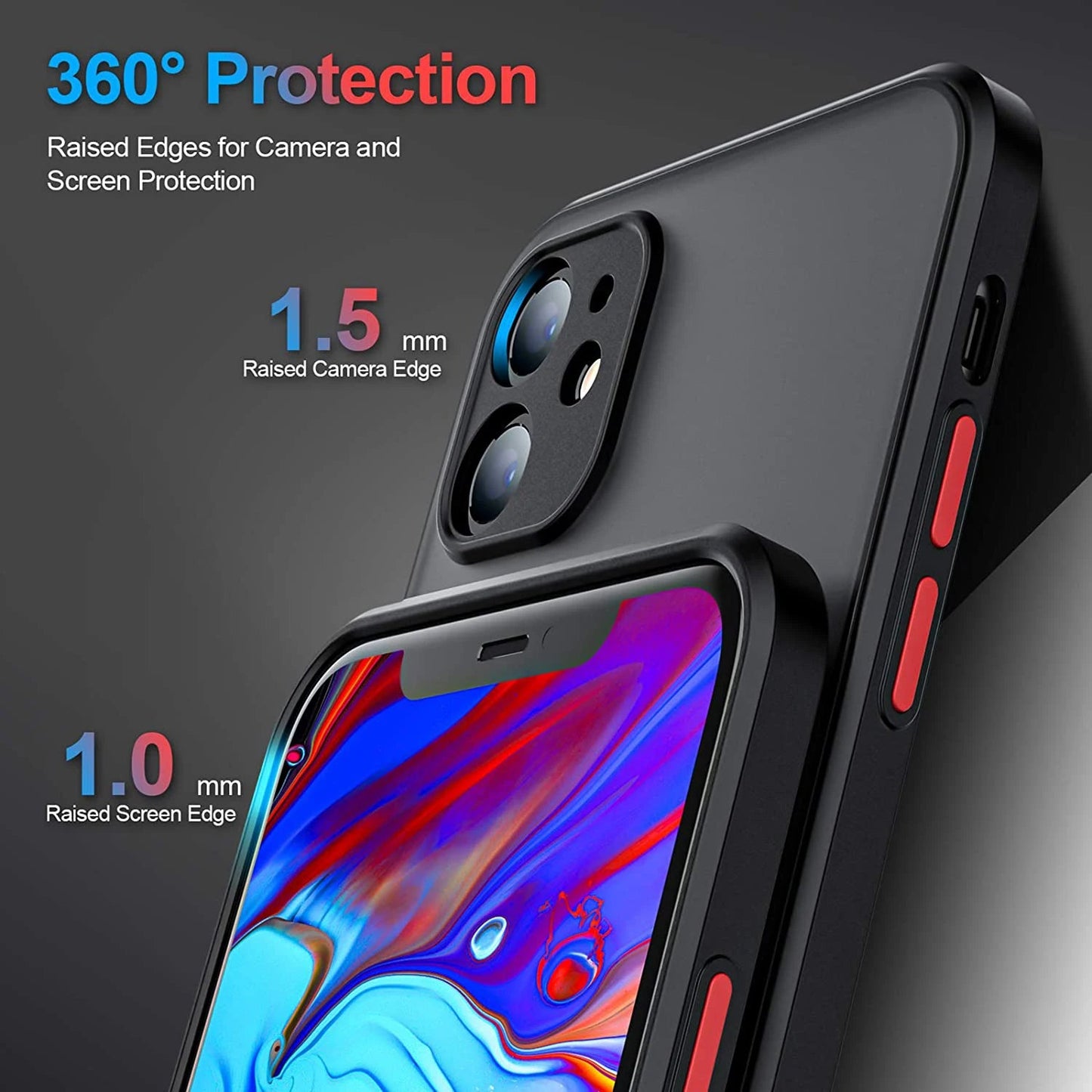 Disney Stitch Cute For iPhone 14 13 12 11 Pro Max XS Max X XR 7 8 Plus 6S 5S Frosted Translucent Phone Case - Slobuy