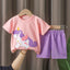 Disney Summer Baby Girl Clothes Set Cartoon Minnie Short Sleeve Cotton Girls Outfits for 0-3year Kids Clothes - Slobuy