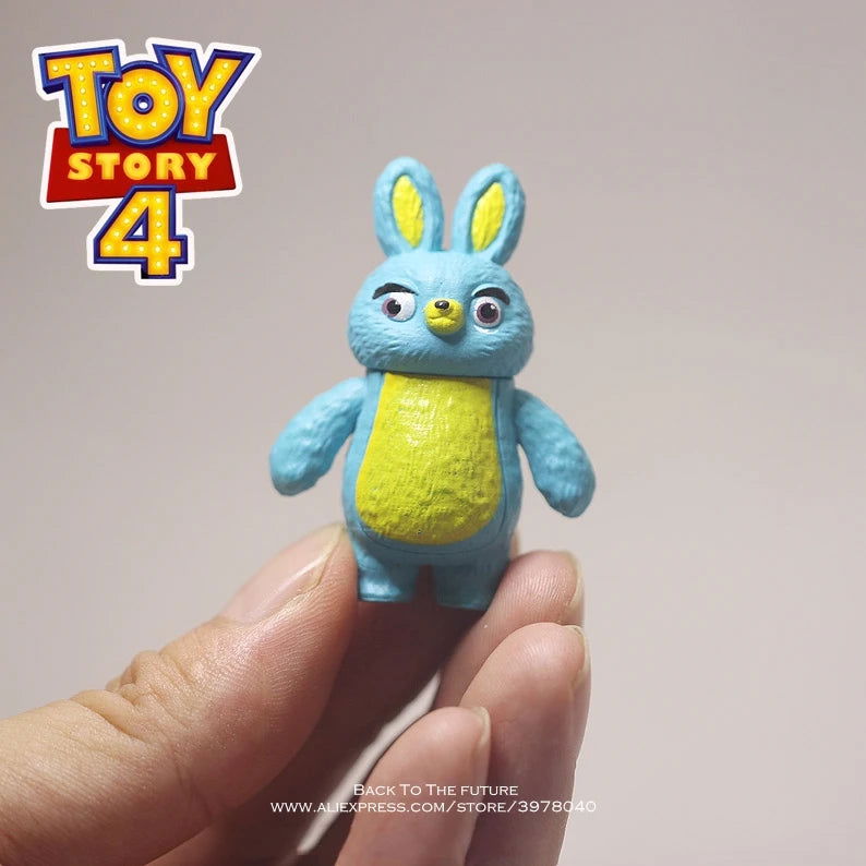 Disney Toy Story 4 Woody Buzz Lightyear 3-5cm Q Version Action Figures Mini Dolls Kids Toys Model for Children Gift - Slobuy