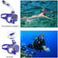 Diving Masks Foldable Anti-Fog Snorkel Mask Set with Full Dry Top System for Free Swim Professional Snorkeling Gear Adults Kids - Slobuy