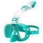 Diving Masks Foldable Anti-Fog Snorkel Mask Set with Full Dry Top System for Free Swim Professional Snorkeling Gear Adults Kids - Slobuy