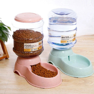 Dog Automatic Feeders Plastic Water Bottle Cat Bowl Feeding and Drinking Dog Water Dispenser Pet Feeding Bowl Pet Supplies - Slobuy