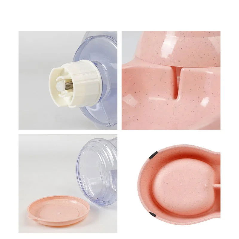 Dog Automatic Feeders Plastic Water Bottle Cat Bowl Feeding and Drinking Dog Water Dispenser Pet Feeding Bowl Pet Supplies - Slobuy