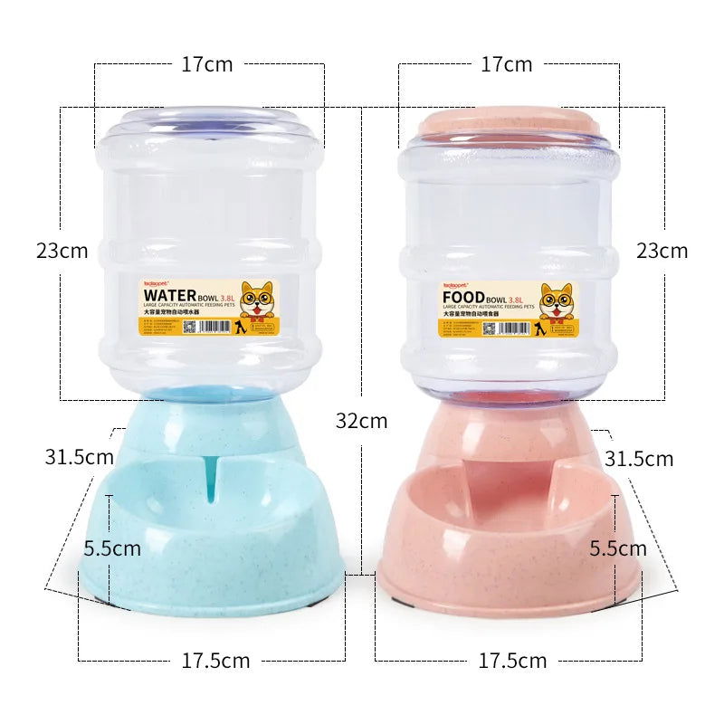 Dog Automatic Feeders Plastic Water Bottle Cat Bowl Feeding and Drinking Dog Water Dispenser Pet Feeding Bowl Pet Supplies - Slobuy