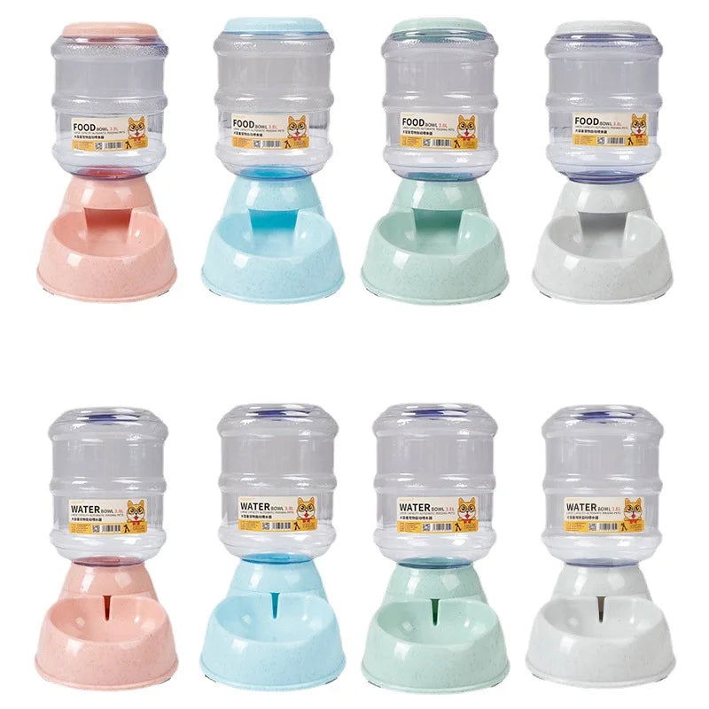 Dog Automatic Feeders Plastic Water Bottle Cat Bowl Feeding and Drinking Dog Water Dispenser Pet Feeding Bowl Pet Supplies - Slobuy