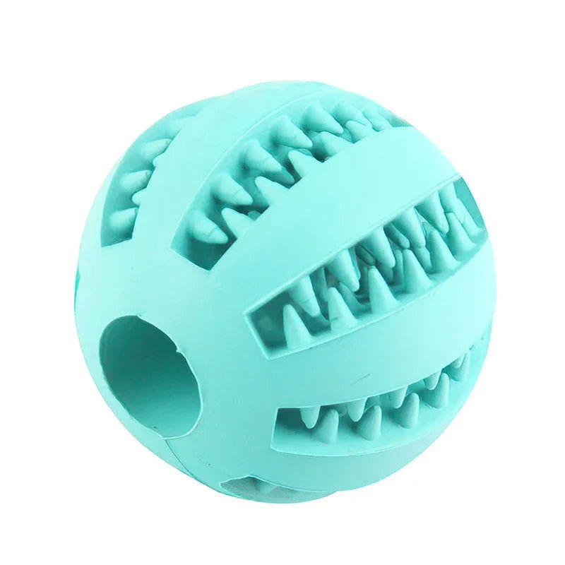 Dog Ball Toys for Small Dogs Interactive Elasticity Puppy Chew Toy Tooth Cleaning Rubber Food Ball Toy Pet Stuff Accessories - Slobuy