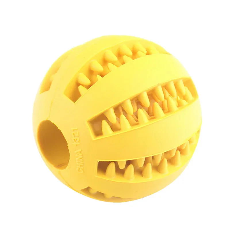 Dog Ball Toys for Small Dogs Interactive Elasticity Puppy Chew Toy Tooth Cleaning Rubber Food Ball Toy Pet Stuff Accessories - Slobuy