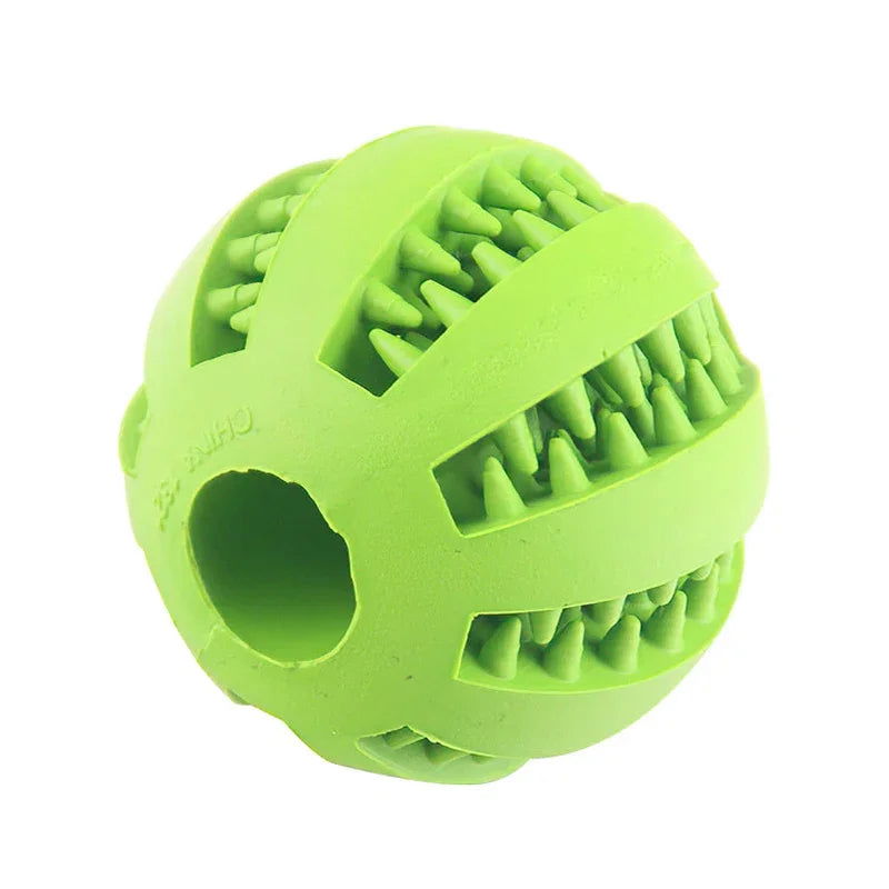 Dog Ball Toys for Small Dogs Interactive Elasticity Puppy Chew Toy Tooth Cleaning Rubber Food Ball Toy Pet Stuff Accessories - Slobuy