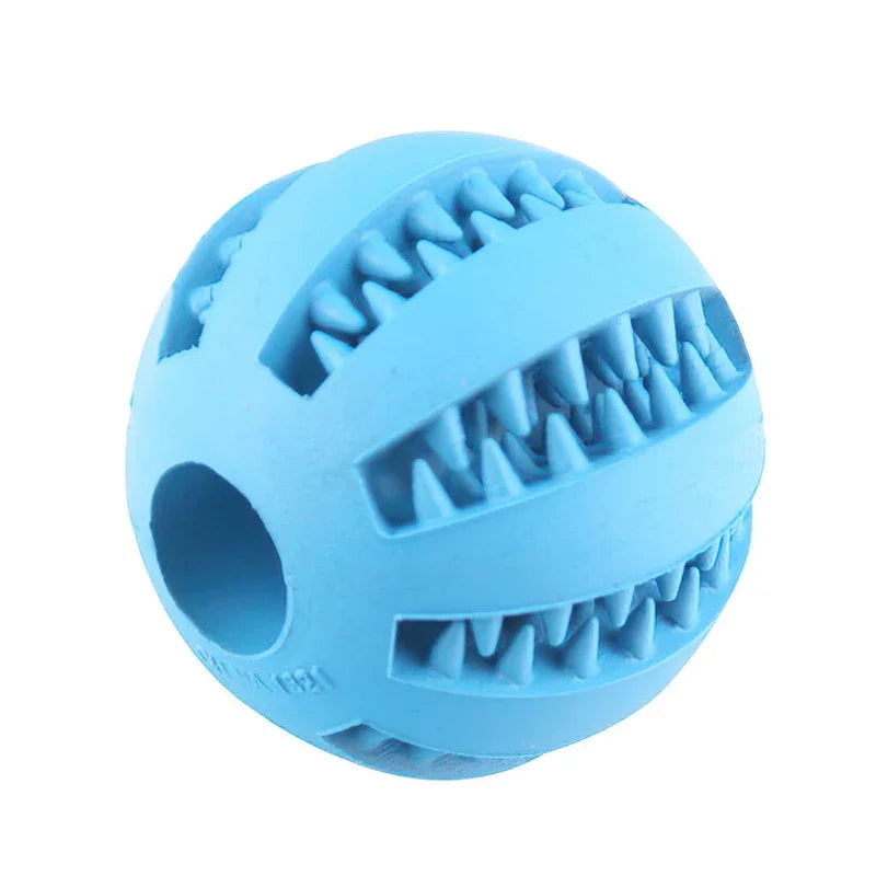 Dog Ball Toys for Small Dogs Interactive Elasticity Puppy Chew Toy Tooth Cleaning Rubber Food Ball Toy Pet Stuff Accessories - Slobuy