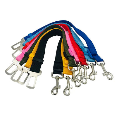 Dog Car Seat Belt Safety Protector Travel Pets Accessories Dog Leash Collar Breakaway Solid Car Harness - Slobuy