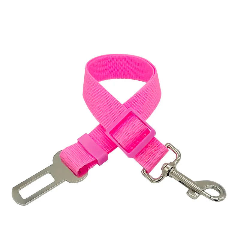 Dog Car Seat Belt Safety Protector Travel Pets Accessories Dog Leash Collar Breakaway Solid Car Harness - Slobuy