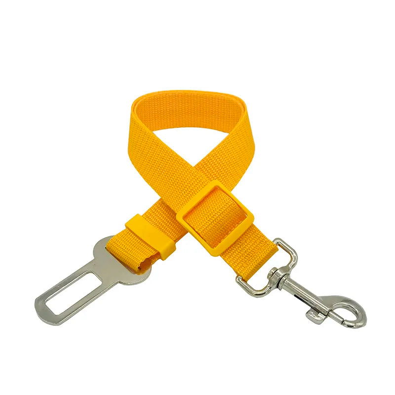 Dog Car Seat Belt Safety Protector Travel Pets Accessories Dog Leash Collar Breakaway Solid Car Harness - Slobuy