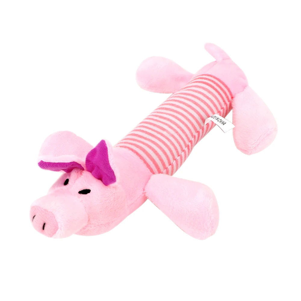 Dog Cat Fleece Toys Elephant Duck Pig  Chicken Legs  Pet Funny Plush Toys Fit for All Pets Popular Squeak Chew Sound Dolls - Slobuy