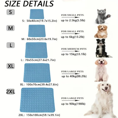 Dog Cooling Mat Summer Pet Cold Bed Extra Large For Small Big Dogs Pet Accessories Cat Durable Blanket Sofa Cat Ice Pad Blanket - Slobuy