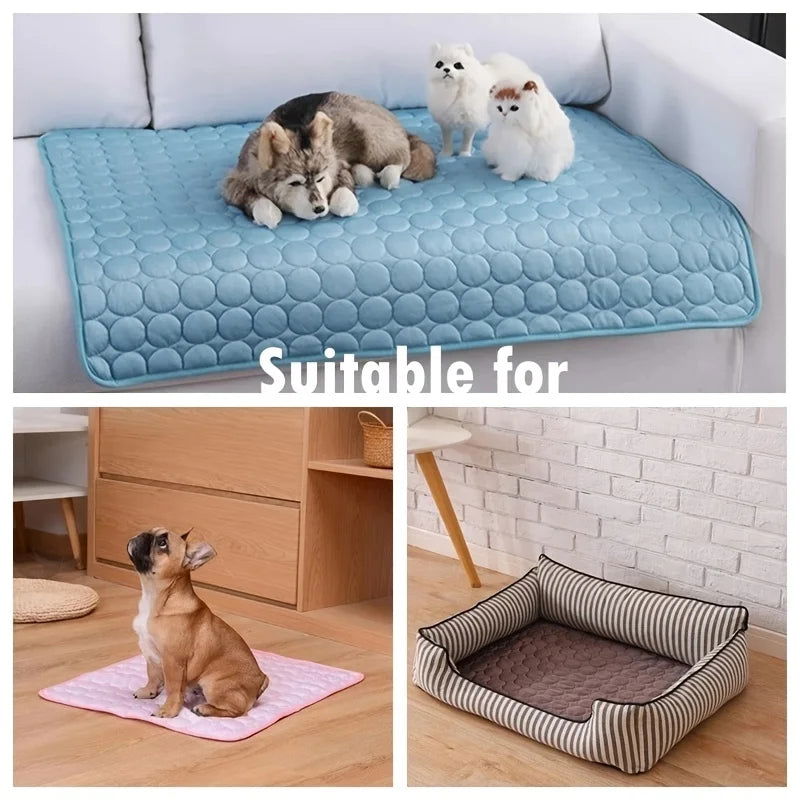 Dog Cooling Mat Summer Pet Cold Bed Extra Large For Small Big Dogs Pet Accessories Cat Durable Blanket Sofa Cat Ice Pad Blanket - Slobuy