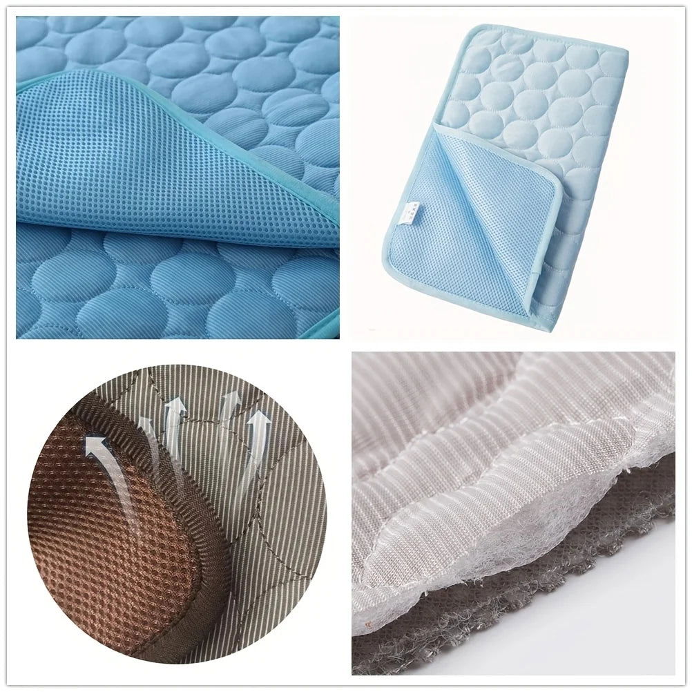 Dog Cooling Mat Summer Pet Cold Bed Extra Large For Small Big Dogs Pet Accessories Cat Durable Blanket Sofa Cat Ice Pad Blanket - Slobuy