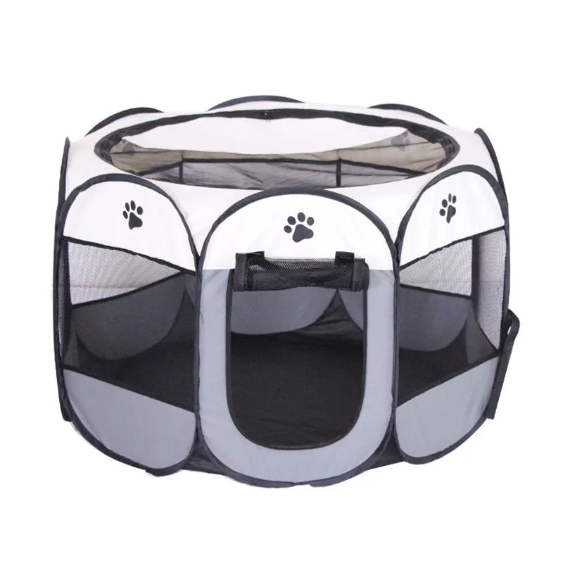 Portable Foldable Cat Tent Cat House Portable Folding Outdoor Travel Pet Tent Cat/Dog Cage Easy Operation Large Cat/Dog Fences - Slobuy