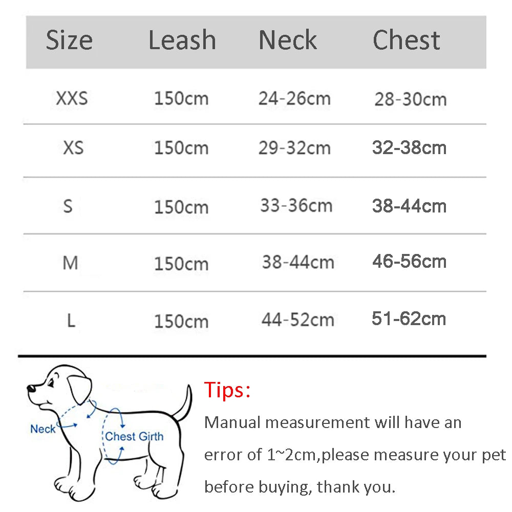 Dog Harness Leash Set for Small Dogs Adjustable Puppy Cat Harness Vest French Bulldog Chihuahua Pug Outdoor Walking Lead Leash - Slobuy