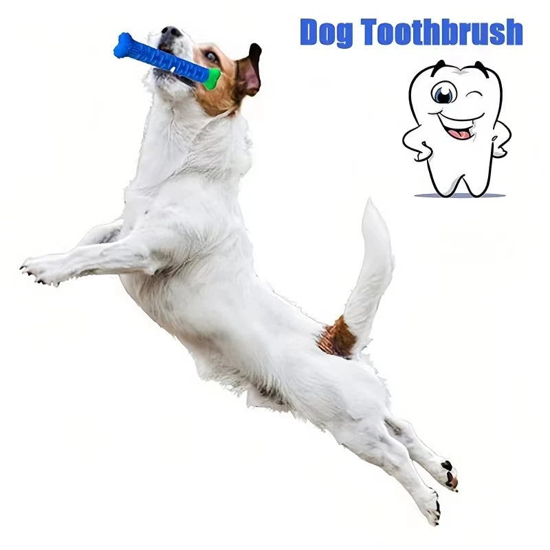 Dog Molar Stick Food Grade Bone Shape Dog Tooth Cleaning Interactive Bite Resistant for Small Pet with Slight Bite Force - Slobuy