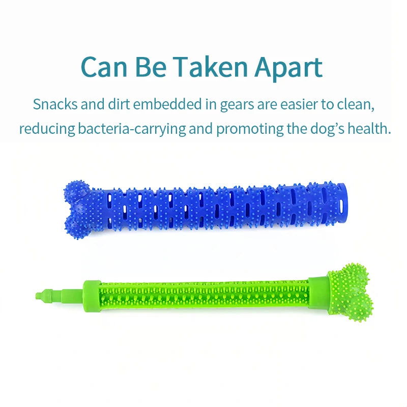Dog Molar Stick Food Grade Bone Shape Dog Tooth Cleaning Interactive Bite Resistant for Small Pet with Slight Bite Force - Slobuy