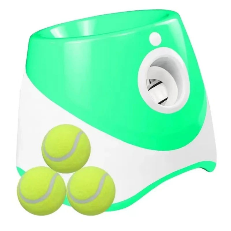 Dog Tennis Launcher Automatic Pet Dogs Chase Toy Mini Tennis Throwing Pinball Machine Fun Interactive Throw Rechargable Catapult - Slobuy