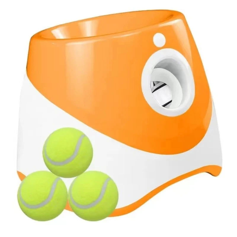 Dog Tennis Launcher Automatic Pet Dogs Chase Toy Mini Tennis Throwing Pinball Machine Fun Interactive Throw Rechargable Catapult - Slobuy