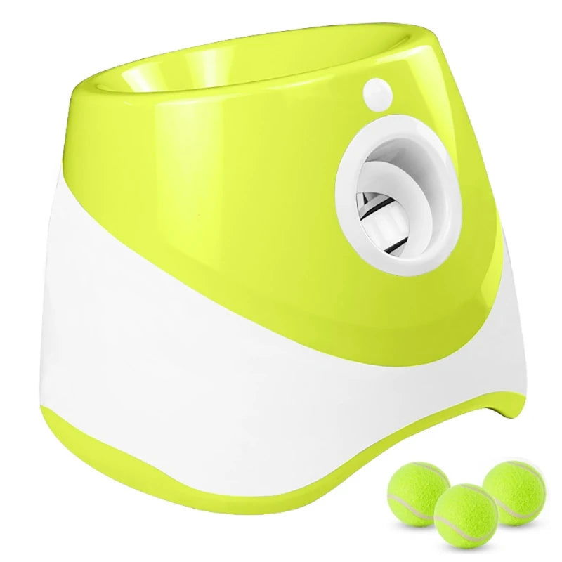 Dog Tennis Launcher Automatic Pet Dogs Chase Toy Mini Tennis Throwing Pinball Machine Fun Interactive Throw Rechargable Catapult - Slobuy