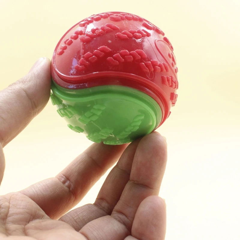 Dogs  Interactive Toys Soft TPR Toys for Dog Pet Teeth Cleaning Bite Resistance Squeaky Dog Ball Toy - Slobuy