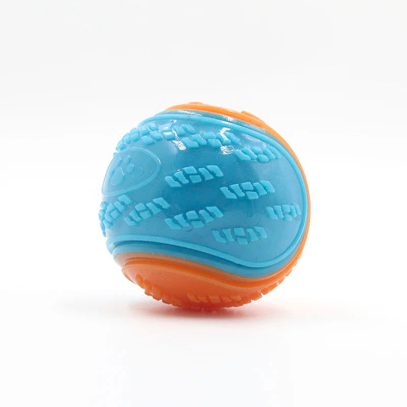 Dogs  Interactive Toys Soft TPR Toys for Dog Pet Teeth Cleaning Bite Resistance Squeaky Dog Ball Toy - Slobuy