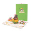 Dogs Pop-up Entertaining Greeting Card Cute Docile Canine Birthday Card With Envelope Creative Pooch Celebration Birthday Gifts - Slobuy